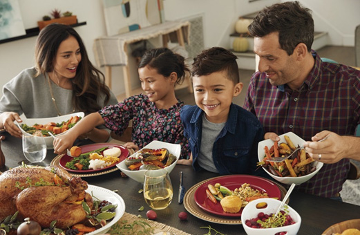The CDC encourages small family gatherings