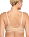 Wacoal Sport Contour Underwire Bra in White/Lilac Grey, Back View